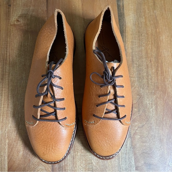 NWOB Rancourt Mens "Otto" Brown Leather Lace-Up Shoes Size 8.5 Unworn Dust Bags - Picture 5 of 6